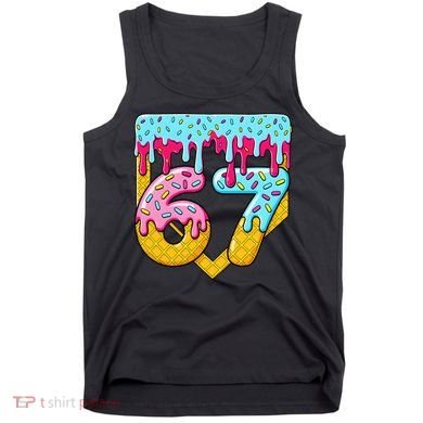 67 Ice Cream Drip Meme Six Seven Gen Alpha Slang Tank Top