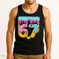 67 Ice Cream Drip Meme Six Seven Gen Alpha Slang Tank Top thumb 3