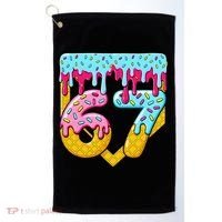 67 Ice Cream Drip Meme Six Seven Gen Alpha Slang Golf Towel thumb 0