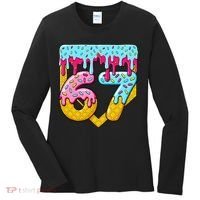 67 Ice Cream Drip Meme Six Seven Gen Alpha Slang Women's Long Sleeve Shirt thumb 0