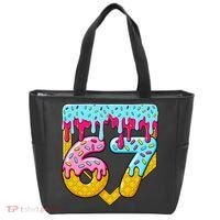 67 Ice Cream Drip Meme Six Seven Gen Alpha Slang Tote Bag thumb 0
