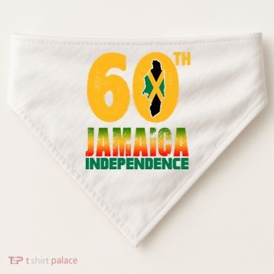60th Jamaica Independence USA-Made Doggie Bandana