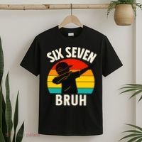 67 Meme 6-7 Numbers Dabbing Six Seven Bruh T-Shirt thumb 2