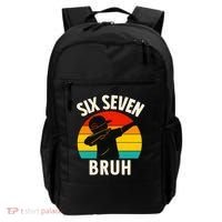 67 Meme 6-7 Numbers Dabbing Six Seven Bruh Backpack thumb 0
