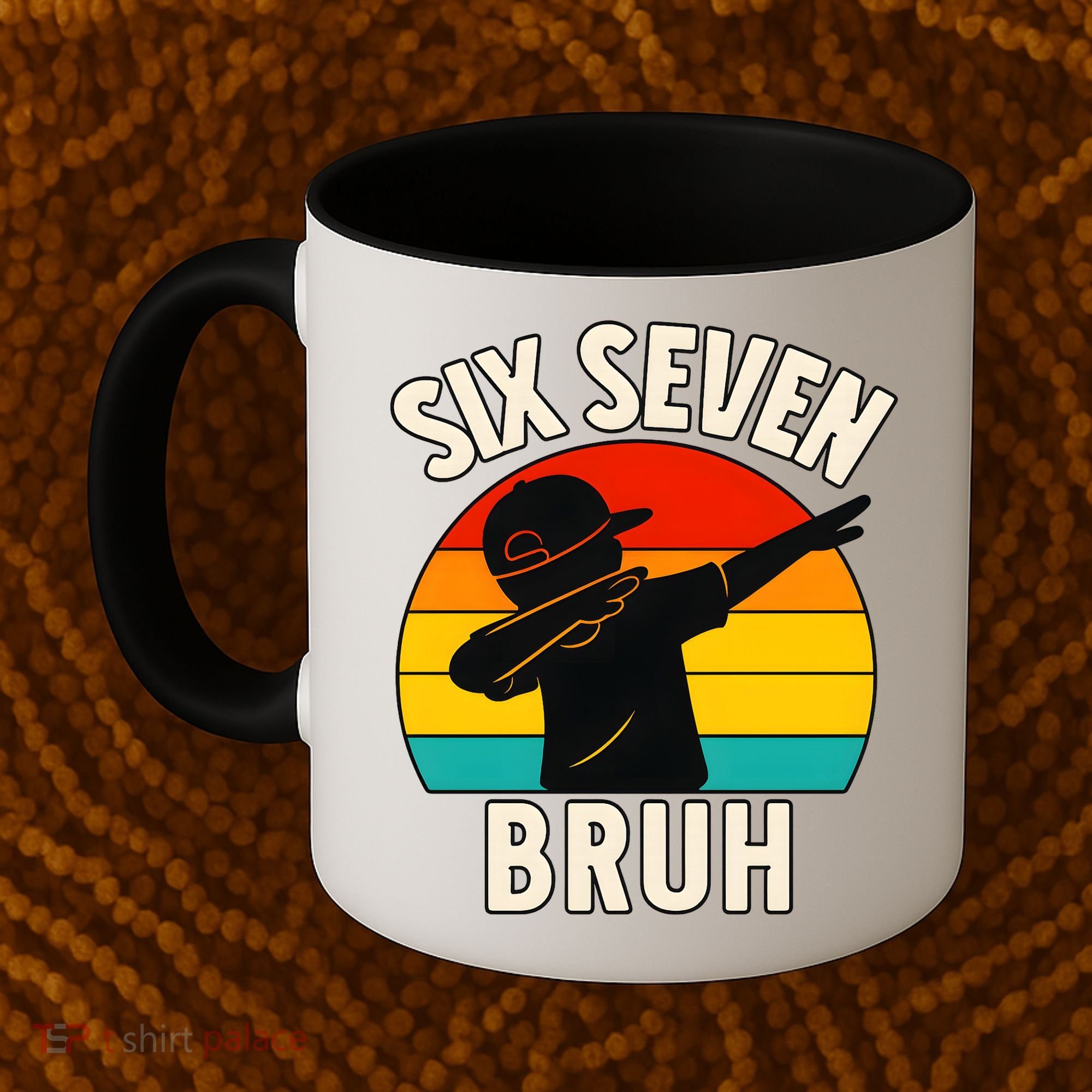 67 Meme 6-7 Numbers Dabbing Six Seven Bruh Coffee Mug