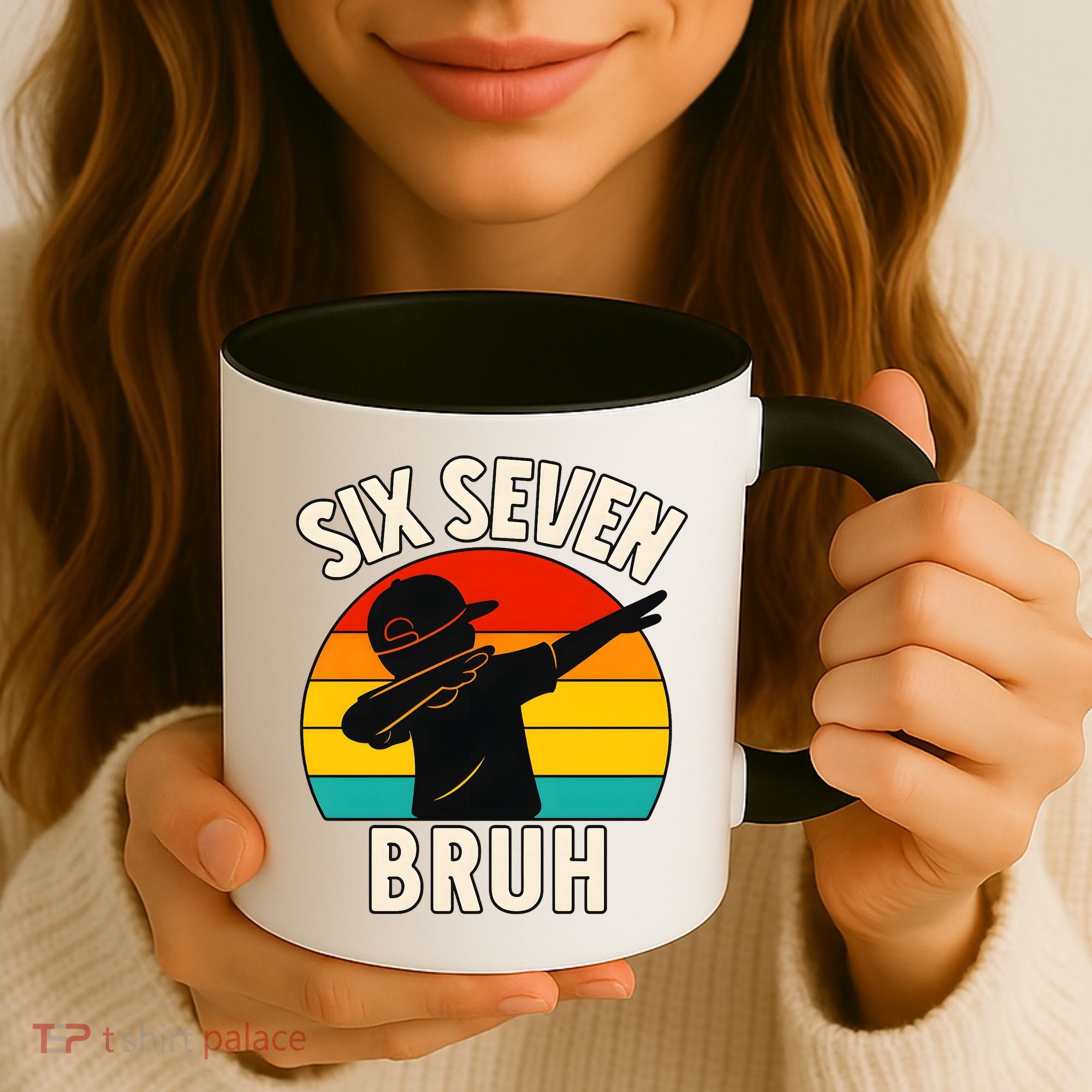 67 Meme 6-7 Numbers Dabbing Six Seven Bruh Coffee Mug
