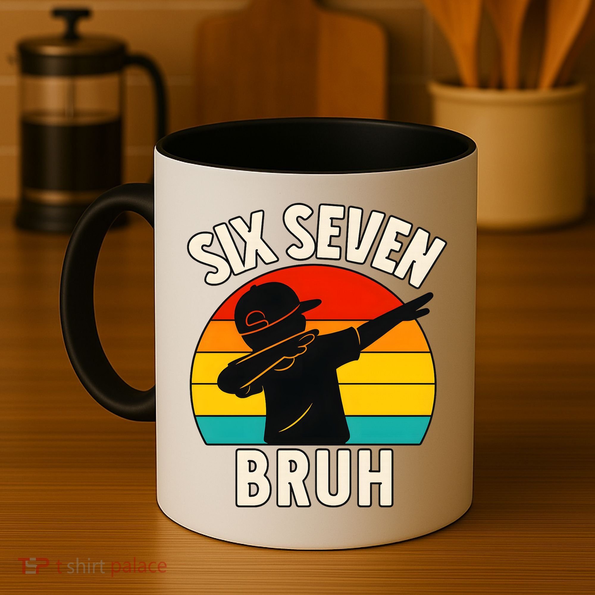 67 Meme 6-7 Numbers Dabbing Six Seven Bruh Coffee Mug