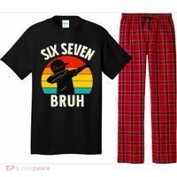 67 Meme 6-7 Numbers Dabbing Six Seven Bruh Pajama Set thumb 0