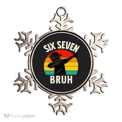 67 Meme 6-7 Numbers Dabbing Six Seven Bruh Ornament