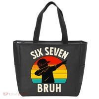 67 Meme 6-7 Numbers Dabbing Six Seven Bruh Tote Bag thumb 0