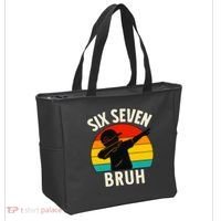 67 Meme 6-7 Numbers Dabbing Six Seven Bruh Tote Bag thumb 2