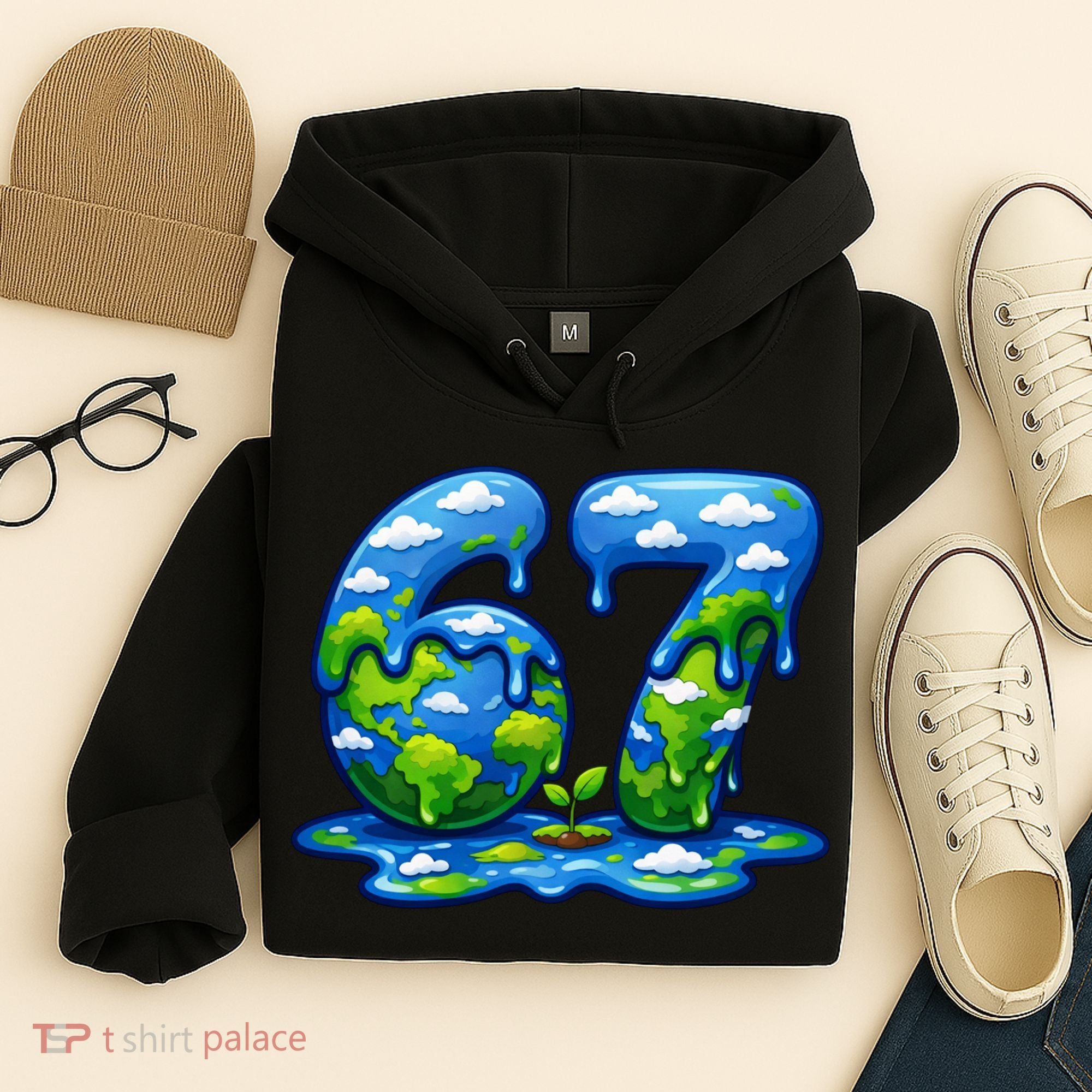 6-7 Meme 67 Six Seven Earth Hoodie
