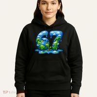 6-7 Meme 67 Six Seven Earth Hoodie thumb 5