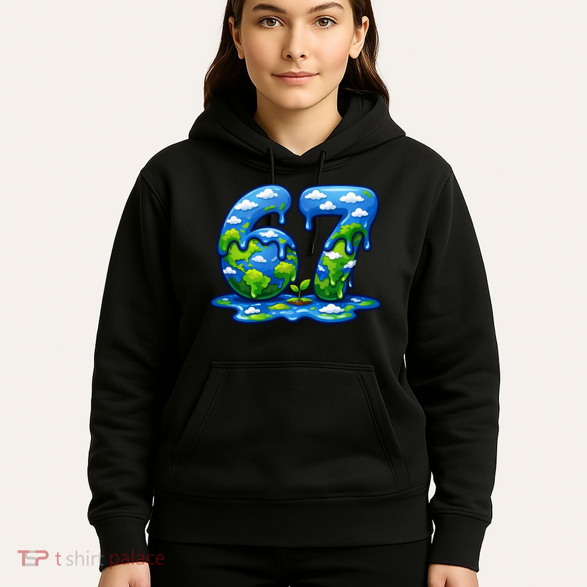 6-7 Meme 67 Six Seven Earth Hoodie