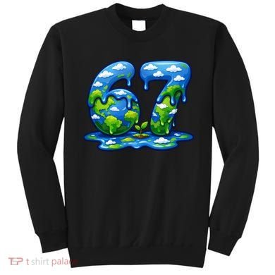 6-7 Meme 67 Six Seven Earth Sweatshirt