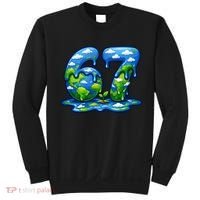 6-7 Meme 67 Six Seven Earth Sweatshirt thumb 0