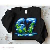 6-7 Meme 67 Six Seven Earth Sweatshirt thumb 2