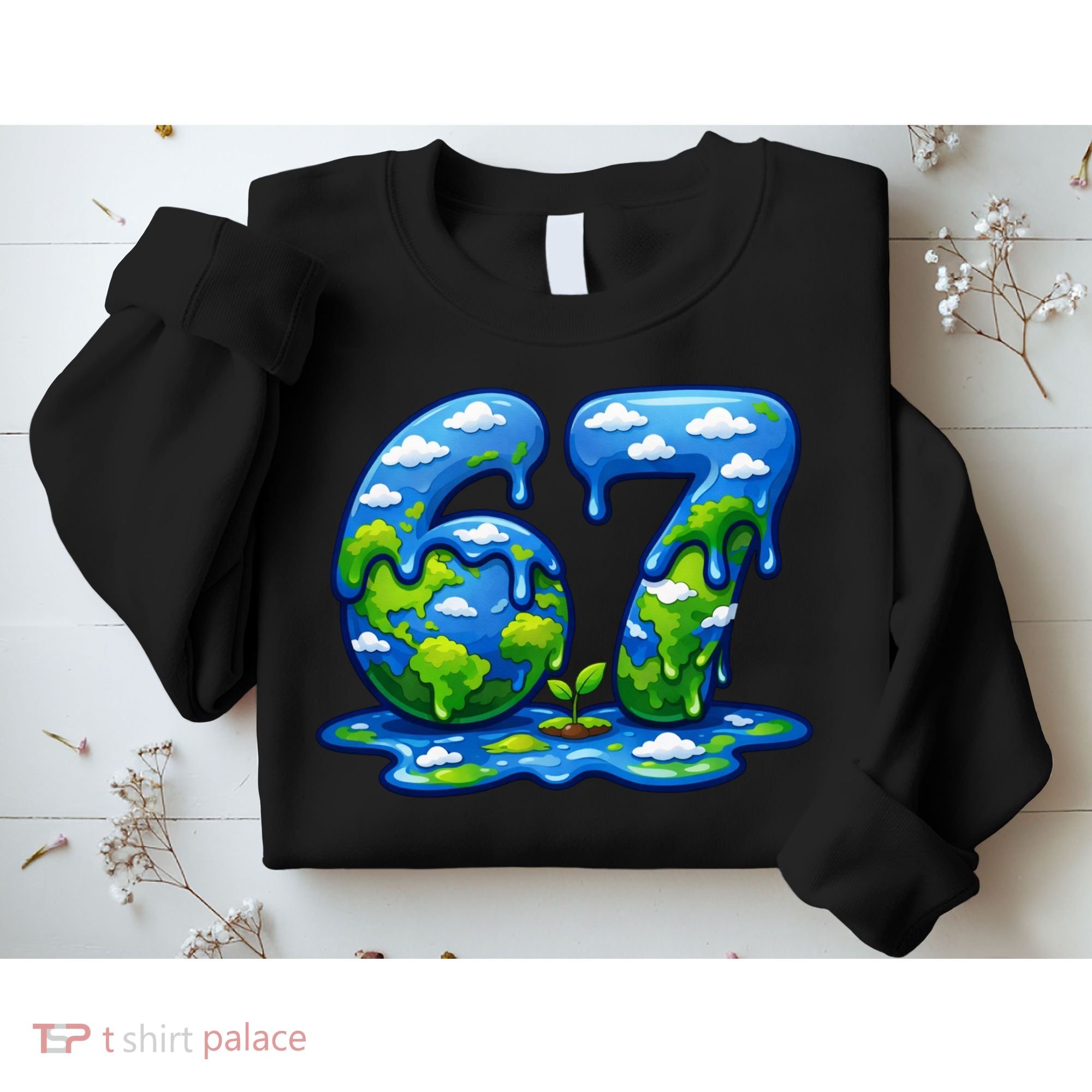 6-7 Meme 67 Six Seven Earth Sweatshirt