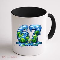 6-7 Meme 67 Six Seven Earth Coffee Mug thumb 1