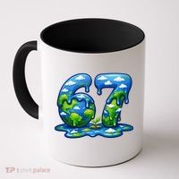 6-7 Meme 67 Six Seven Earth Coffee Mug thumb 0