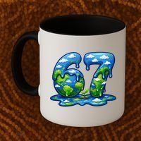 6-7 Meme 67 Six Seven Earth Coffee Mug thumb 2