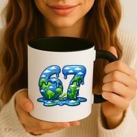 6-7 Meme 67 Six Seven Earth Coffee Mug thumb 3