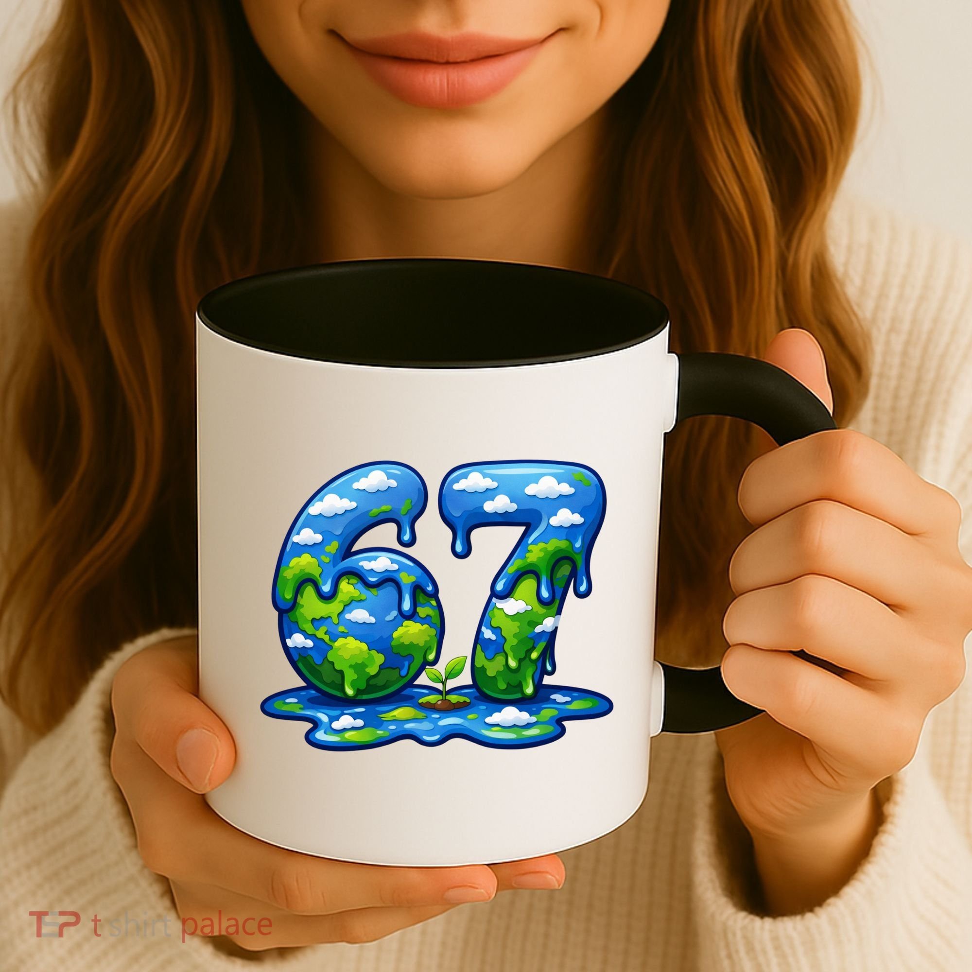 6-7 Meme 67 Six Seven Earth Coffee Mug