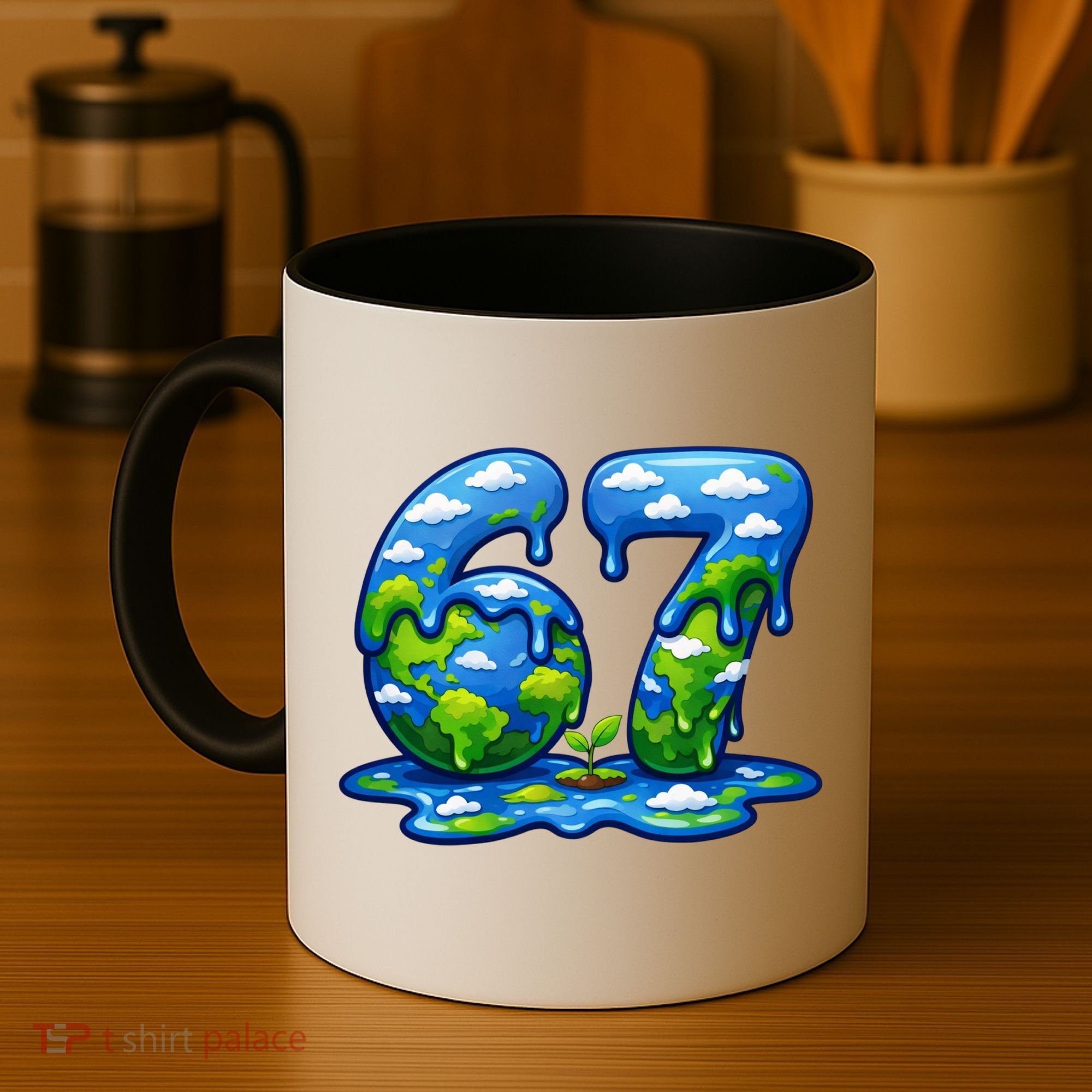 6-7 Meme 67 Six Seven Earth Coffee Mug