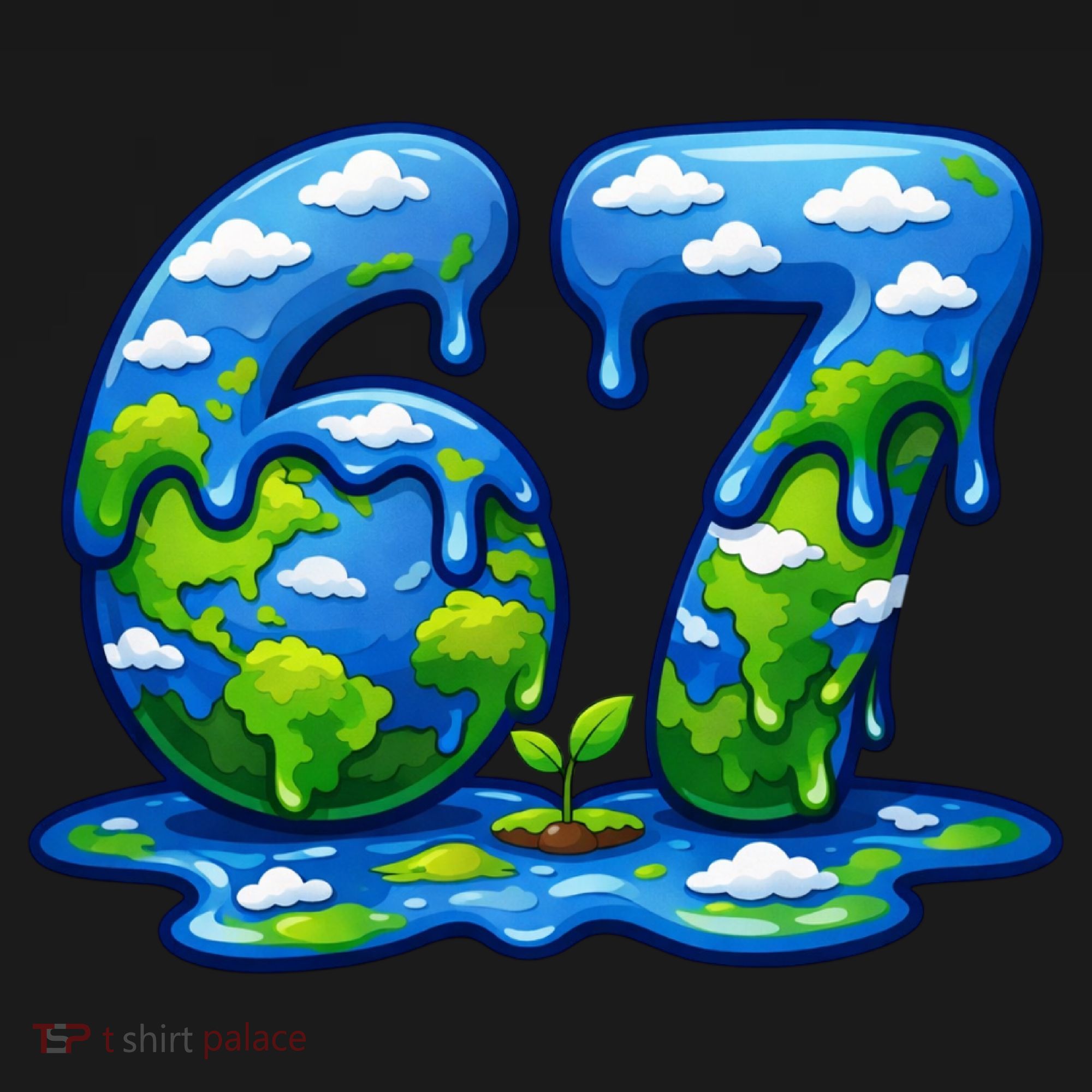 6-7 Meme 67 Six Seven Earth Polo