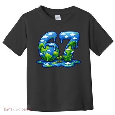 6-7 Meme 67 Six Seven Earth Toddler T-Shirt