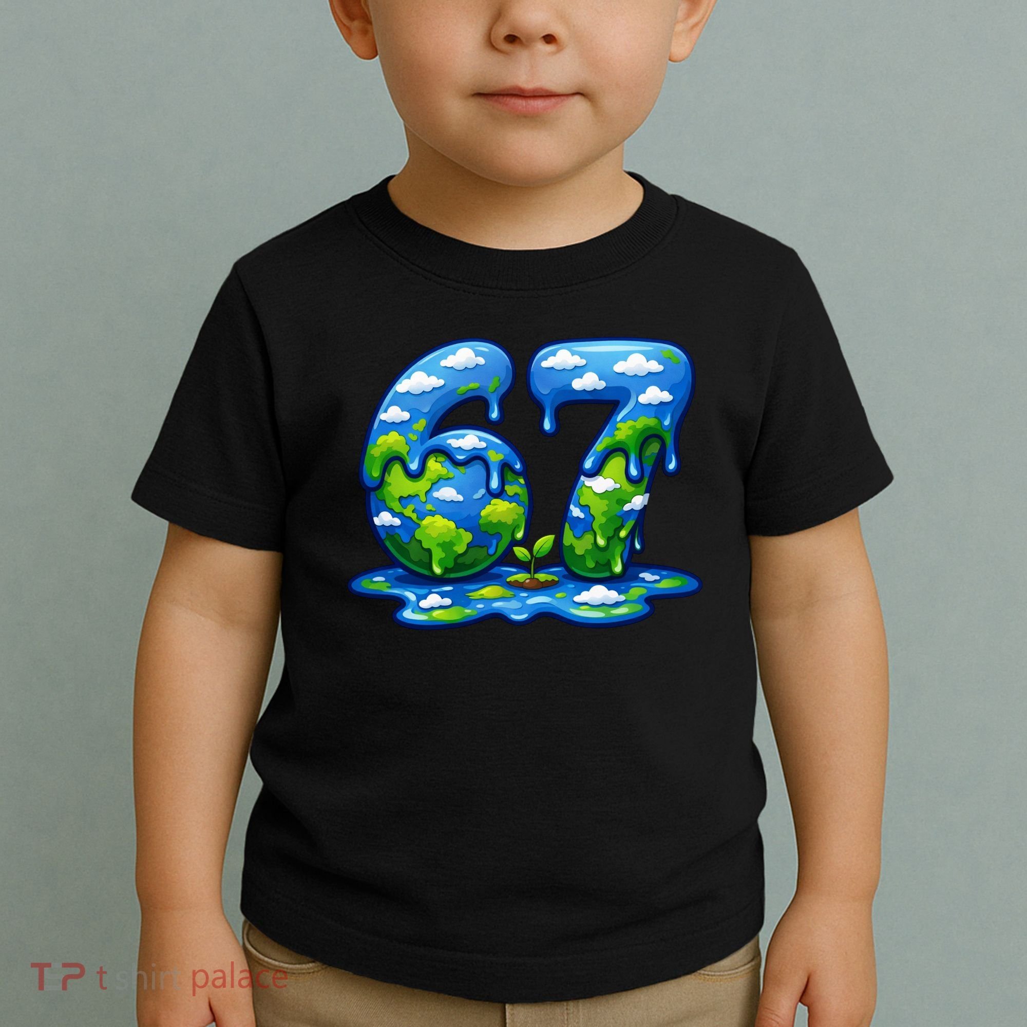 6-7 Meme 67 Six Seven Earth Toddler T-Shirt