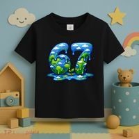 6-7 Meme 67 Six Seven Earth Toddler T-Shirt thumb 3