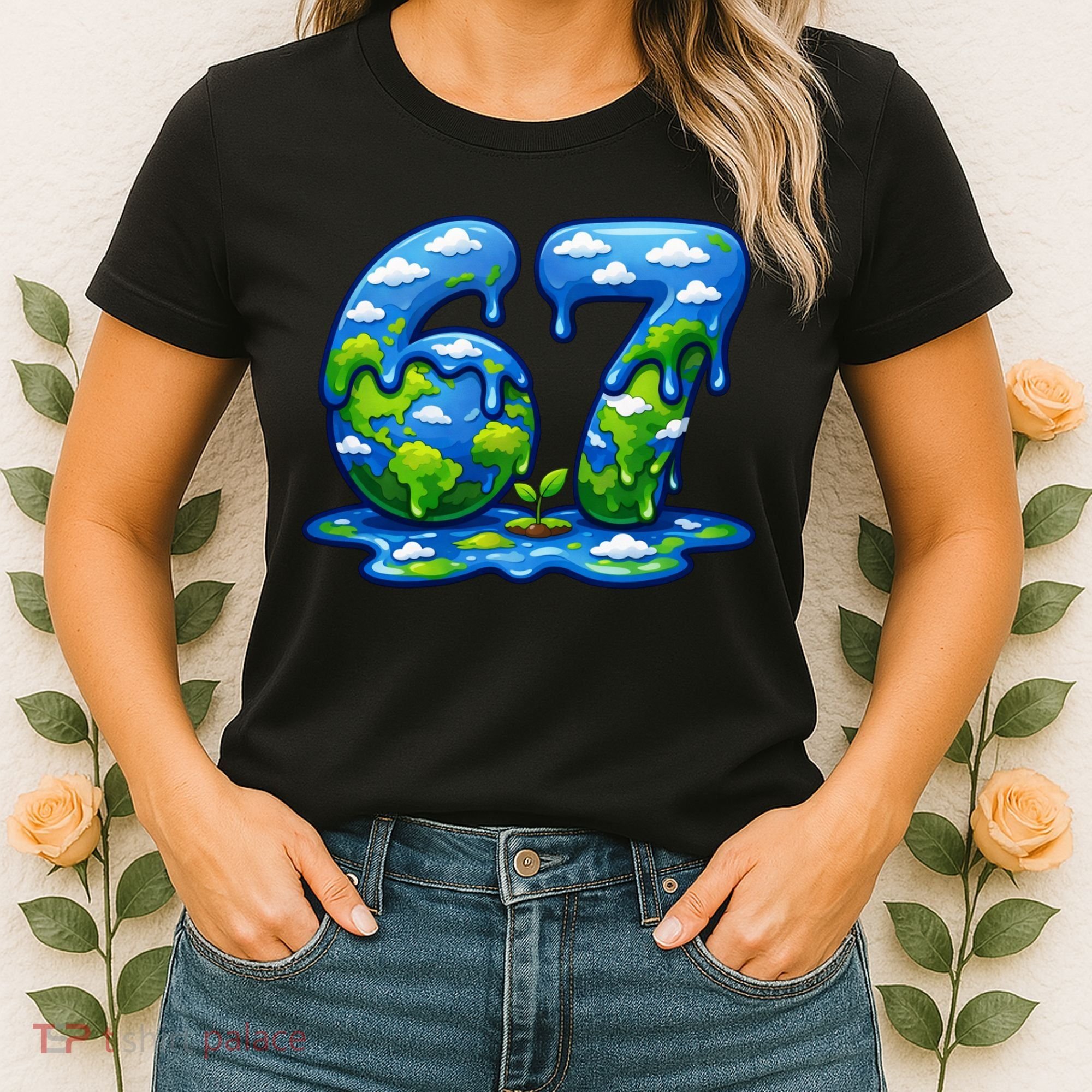 6-7 Meme 67 Six Seven Earth Women's T-Shirt
