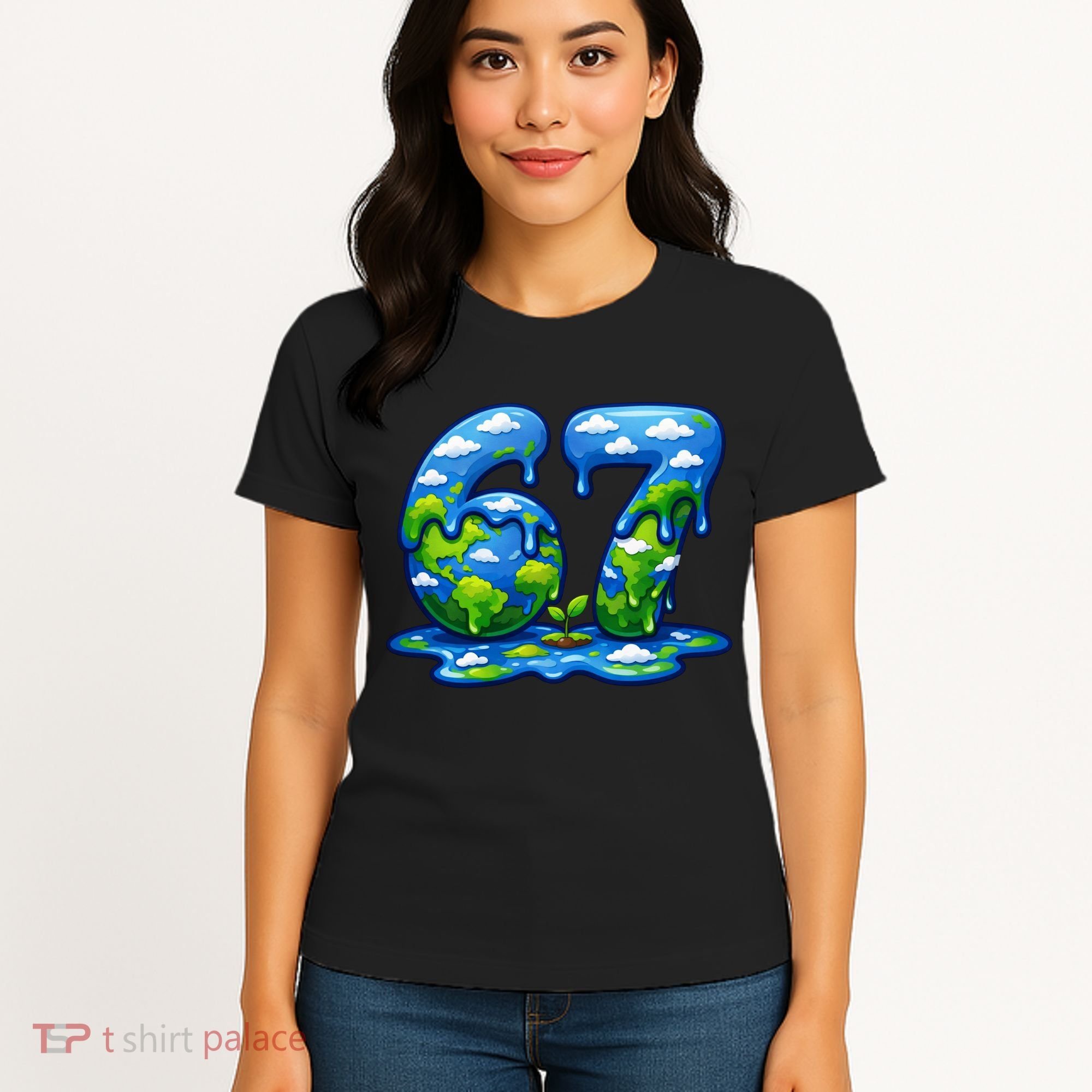 6-7 Meme 67 Six Seven Earth Women's T-Shirt