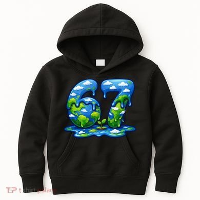 6-7 Meme 67 Six Seven Earth Kids Hoodie