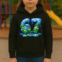 6-7 Meme 67 Six Seven Earth Kids Hoodie thumb 3