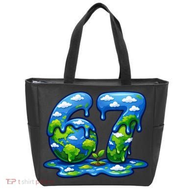 6-7 Meme 67 Six Seven Earth Tote Bag