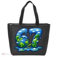 6-7 Meme 67 Six Seven Earth Tote Bag thumb 0