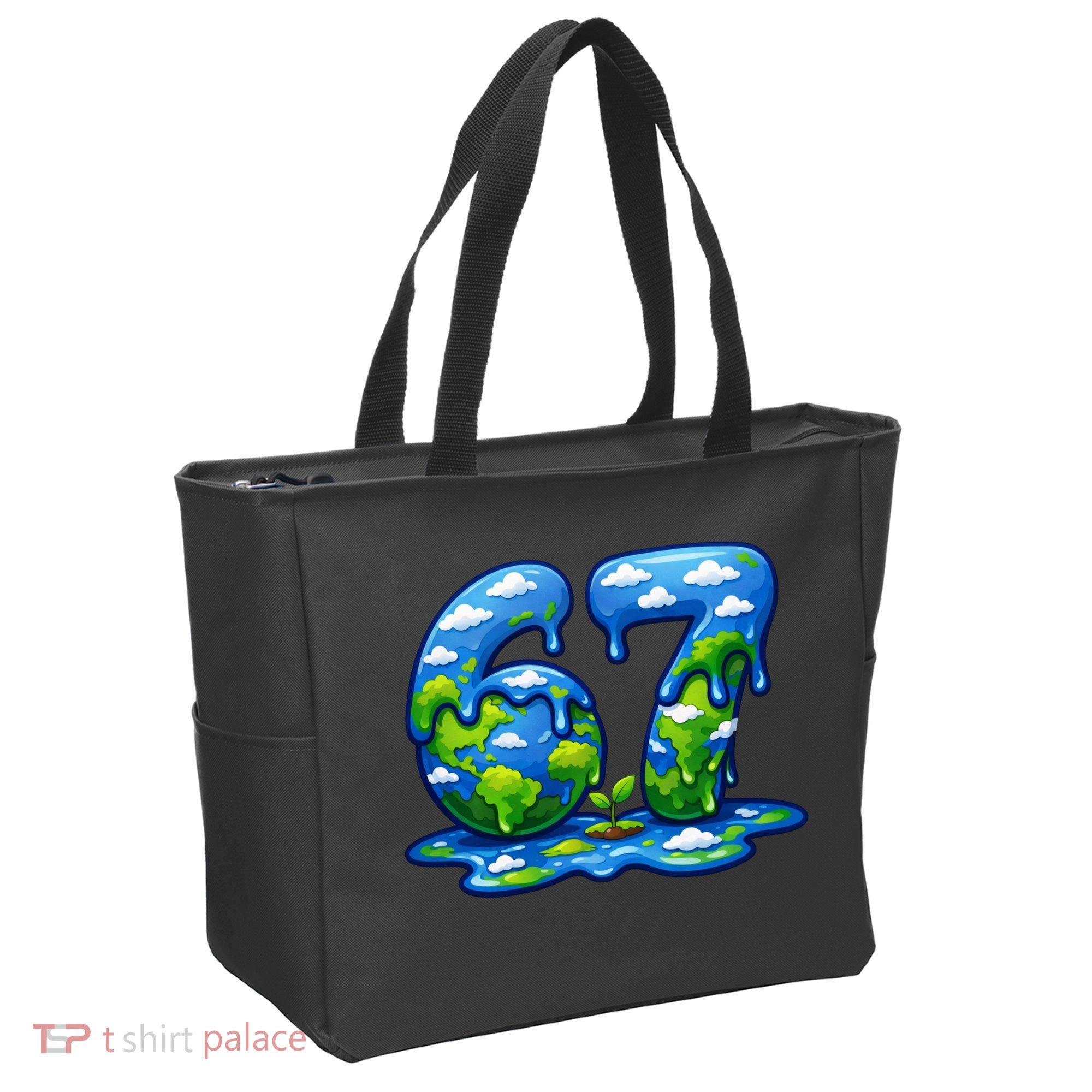 6-7 Meme 67 Six Seven Earth Tote Bag