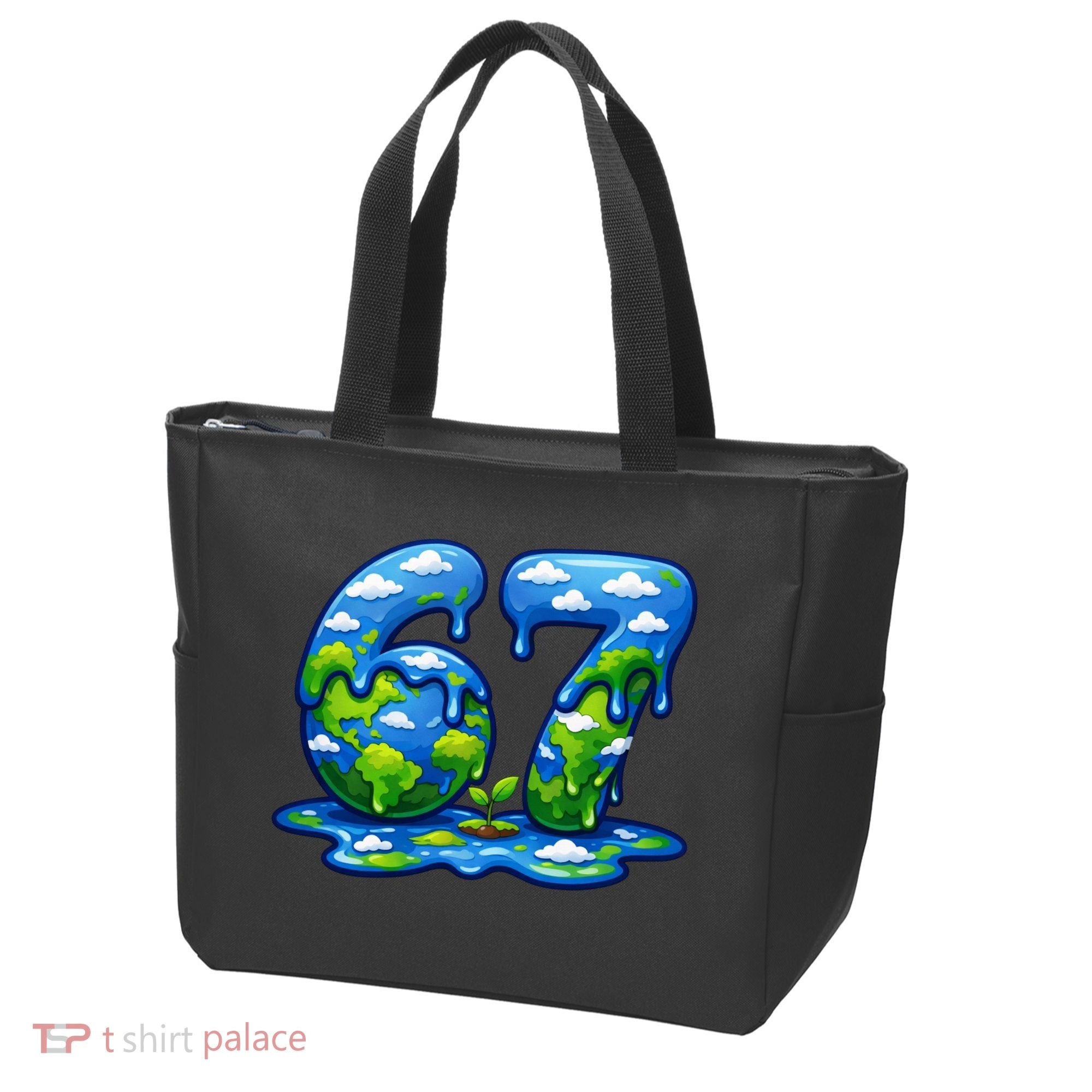 6-7 Meme 67 Six Seven Earth Tote Bag