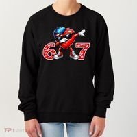67 Meme 6-7 Heart Dabbing Six Seven Valentines Day Women's Sweatshirt thumb 0