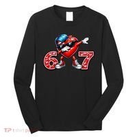 67 Meme 6-7 Heart Dabbing Six Seven Valentines Day Long Sleeve Shirt thumb 0