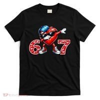 67 Meme 6-7 Heart Dabbing Six Seven Valentines Day T-Shirt thumb 0