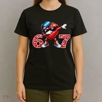 67 Meme 6-7 Heart Dabbing Six Seven Valentines Day T-Shirt thumb 4