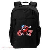 67 Meme 6-7 Heart Dabbing Six Seven Valentines Day Backpack thumb 0