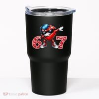 67 Meme 6-7 Heart Dabbing Six Seven Valentines Day Tumbler thumb 0