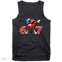67 Meme 6-7 Heart Dabbing Six Seven Valentines Day Tank Top thumb 0