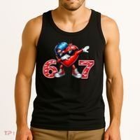 67 Meme 6-7 Heart Dabbing Six Seven Valentines Day Tank Top thumb 3
