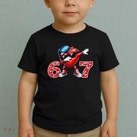 67 Meme 6-7 Heart Dabbing Six Seven Valentines Day Toddler T-Shirt thumb 2