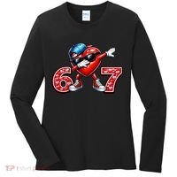 67 Meme 6-7 Heart Dabbing Six Seven Valentines Day Women's Long Sleeve Shirt thumb 0